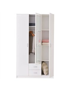 Kano White 3 Door Wardrobe, 3047 2