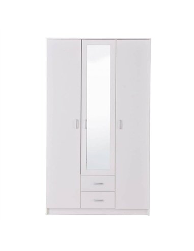 Kano White 3 Door Wardrobe, 3047