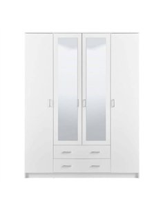 Kano White 4 Door Wardrobe, 3048