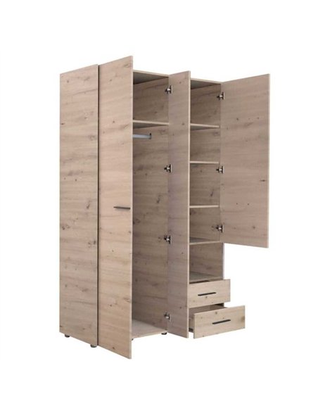 Limone Grey Oak 3 Door Wardrobe, 3042 - pic 114935 | FastDaddyshop
