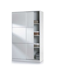 Madrid Wardrobe 120cm Gloss White, 2461