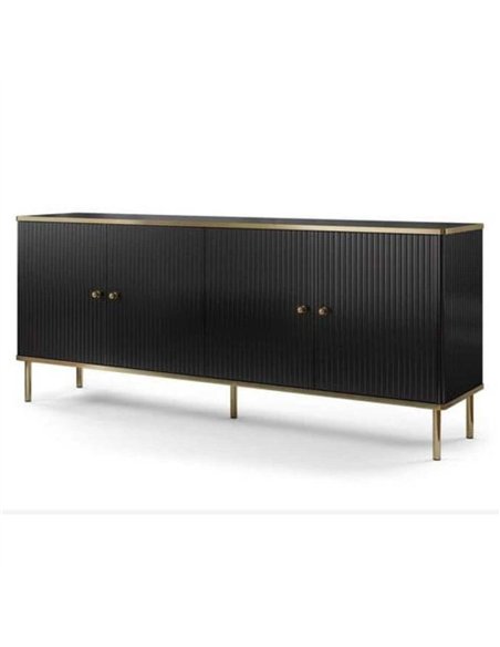 Maison Black And Gold 4 Door Wide Sideboard, 3144 - pic 114959 | FastDaddyshop