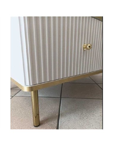 Maison White And Gold 3 Door Sideboard, 3145