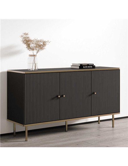Maison Black And Gold 3 Door Sideboard, 3146 - pic 114964 | FastDaddyshop