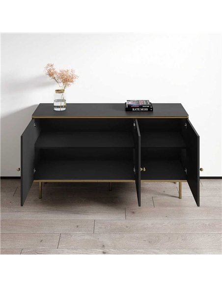 Maison Black And Gold 3 Door Sideboard, 3146 - pic 114967 | FastDaddyshop