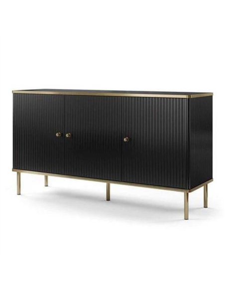 Maison Black And Gold 3 Door Sideboard, 3146 - pic 114968 | FastDaddyshop