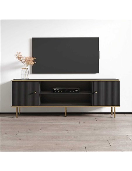 Maison Black And Gold TV Unit, 3148 - pic 114970 | FastDaddyshop
