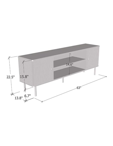 Maison Black And Gold TV Unit, 3148 - pic 114971 | FastDaddyshop