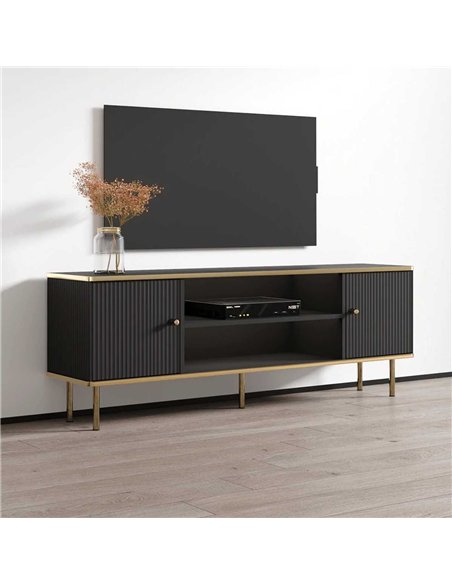 Maison Black And Gold TV Unit, 3148 - pic 114972 | FastDaddyshop