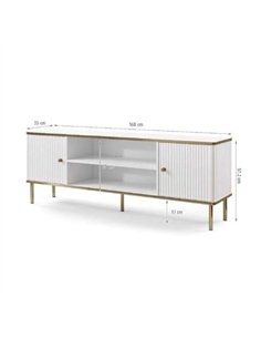 Maison White And Gold TV Unit, 3147 2