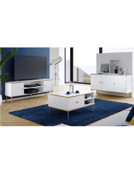 Maison White And Gold TV Unit, 3147 - pic 114975 | FastDaddyshop