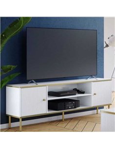 Maison White And Gold TV Unit, 3147