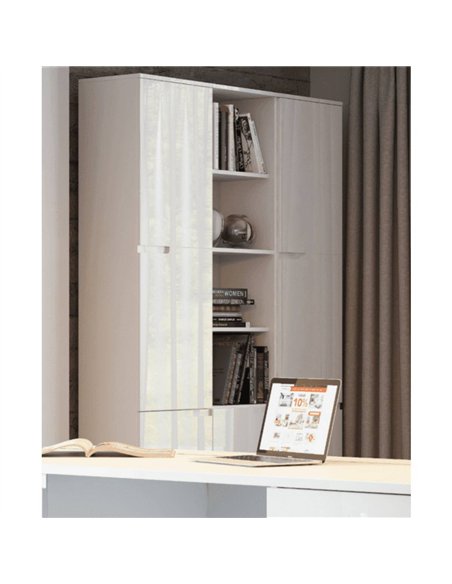 Santino Bookcase White Gloss 3 Doors S13, 2621 - pic 114999 | FastDaddyshop