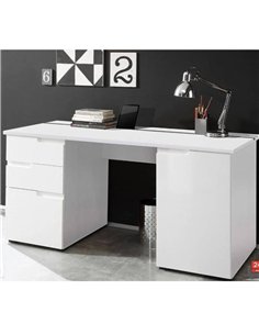 Santino Large White Computer Desk S15, 2617 2