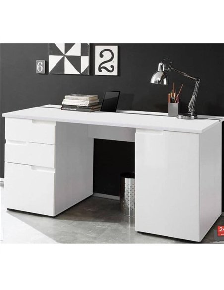 Santino Large White Computer Desk S15, 2617 - pic 115001 | FastDaddyshop