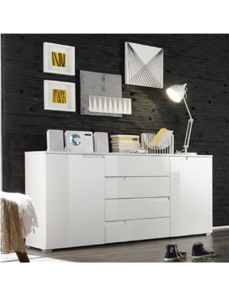 Santino White Wide Sideboard S8, 2616 - pic 115025 | FastDaddyshop