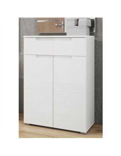 Santino White High Gloss Tall Sideboard S19, 2929