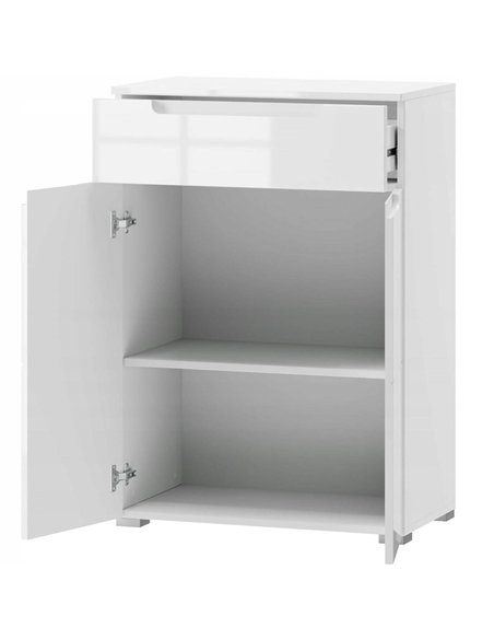 Santino White High Gloss Tall Sideboard S19, 2929 - pic 115027 | FastDaddyshop