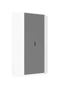 Santino Grey And White Corner Wardrobe, 2944