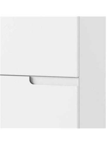 Santino White Short Narrow Bookcase, 2947