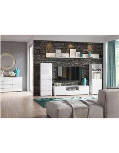 Santino White Short Narrow Bookcase, 2947 2