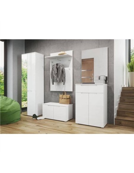 Santino White Hallway Coat Rack 8446, S20 - pic 115077 | FastDaddyshop