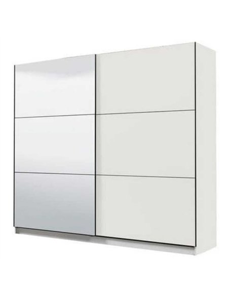 Valentina White 220cm Sliding Wardrobe with Mirror, 3045 - pic 115090 | FastDaddyshop