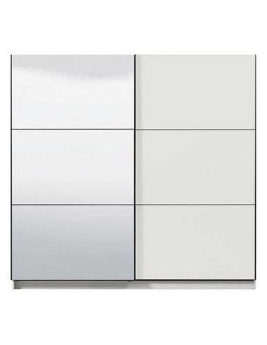 Valentina White 220cm Sliding Wardrobe with Mirror, 3045