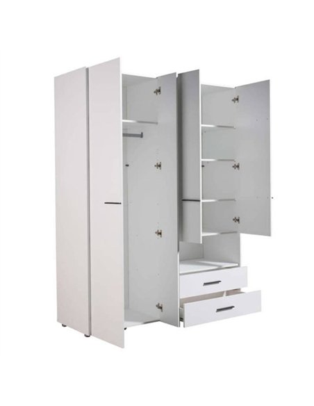 Limone White 4 Door Wardrobe, 3043 - pic 115118 | FastDaddyshop
