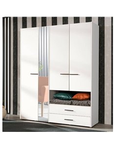 Limone White 4 Door Wardrobe, 3043 2