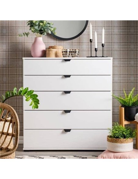 Limone Arctic White Wide 6 Drawer Chest, 3405 - pic 115130 | FastDaddyshop