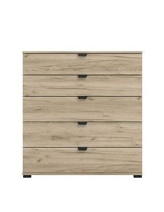 Limone Oak Effect Wide 6 Drawer Chest, 3406 2