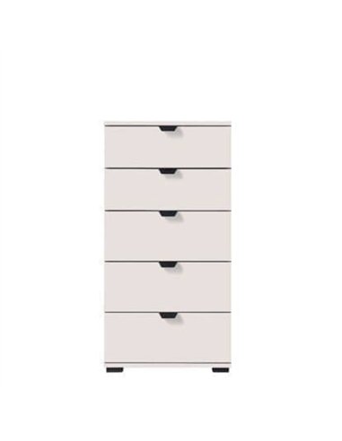 Limone Arctic White Narrow 5 Drawer Chest, 3409