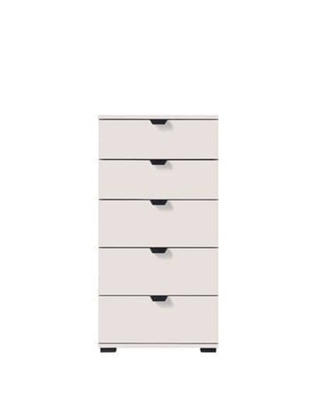 Limone Arctic White Narrow 5 Drawer Chest, 3409 - pic 115135 | FastDaddyshop