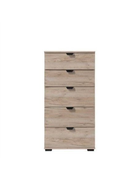 Limone Oak Effect Narrow 5 Drawer Chest, 3410 - pic 115138 | FastDaddyshop