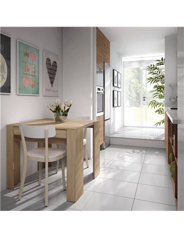 Luiz Extending Dining Table Oak Effect, 2604