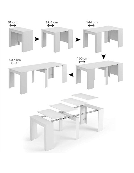 Luiz Concrete Grey Effect Large Extending Dining Table, 2603 - pic 115158 | FastDaddyshop