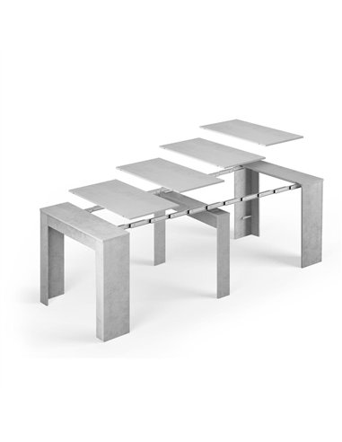 Luiz Concrete Grey Effect Large Extending Dining Table, 2603