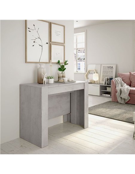 Luiz Concrete Grey Effect Large Extending Dining Table, 2603 - pic 115160 | FastDaddyshop