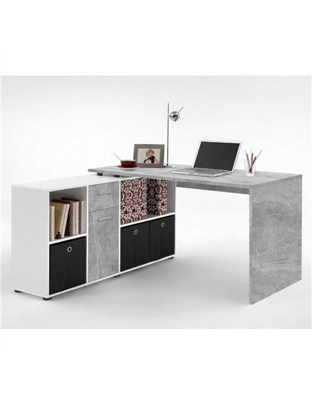 Luiz Desk Concrete Grey and White, 2644 - pic 115165 | FastDaddyshop
