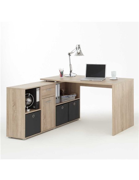 Luiz Oak Flexi Corner Office Desk, 2563 - pic 115166 | FastDaddyshop