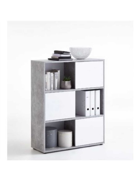 Luiz Short Bookcase Grey and White, 2646 - pic 115168 | FastDaddyshop