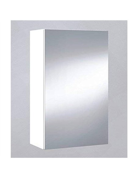 Mancini 400mm White And Mirrored 1 Door Wall Mounted Bathroom Cabinet, 3223 - pic 115183 | FastDaddyshop