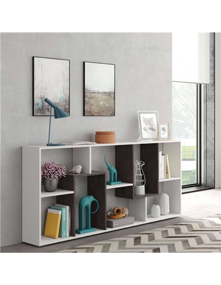 Malibu White And Dark Brown Bookcase, 2942 - pic 115184 | FastDaddyshop