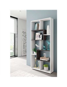 Malibu White And Dark Brown Bookcase, 2942 2