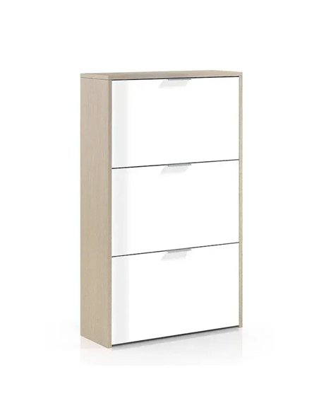 Marvin White And Oak Effect Shoe Cabinet, 3260 - pic 115192 | FastDaddyshop