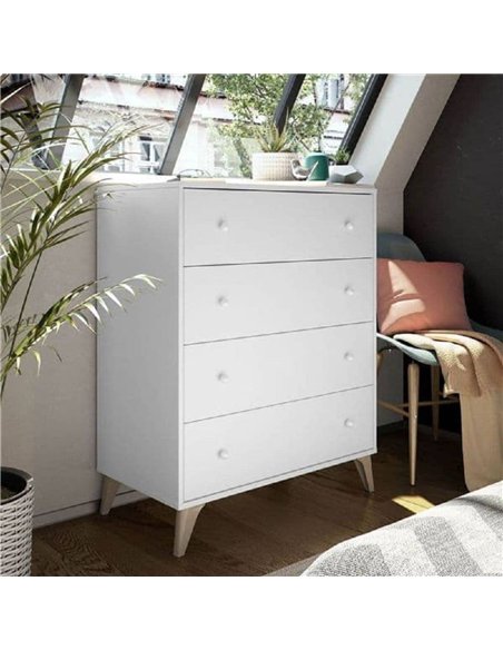 Martinelli Artic White 4 Drawer Chest, 3214 - pic 115197 | FastDaddyshop