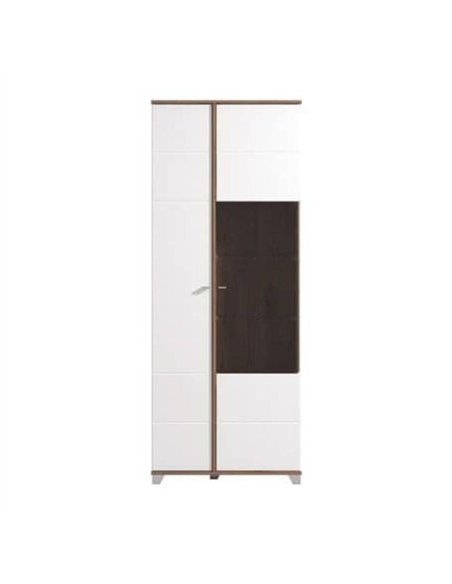 Merlot White High Gloss And Oak Effect Display Cabinet, 3441 - pic 115203 | FastDaddyshop