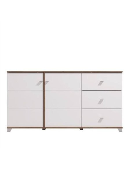 Merlot White Gloss And Warm Oak Effect Sideboard, 3442 - pic 115210 | FastDaddyshop