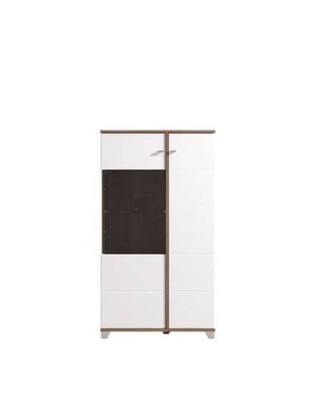 Merlot White Gloss Oak Effect Low Display Cabinet 3448 - pic 115225 | FastDaddyshop